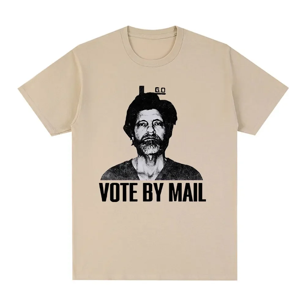 Camiseta estampada gótica Unisex, camisa informal de alta calidad, 100% algodón, Ted Kaczynski