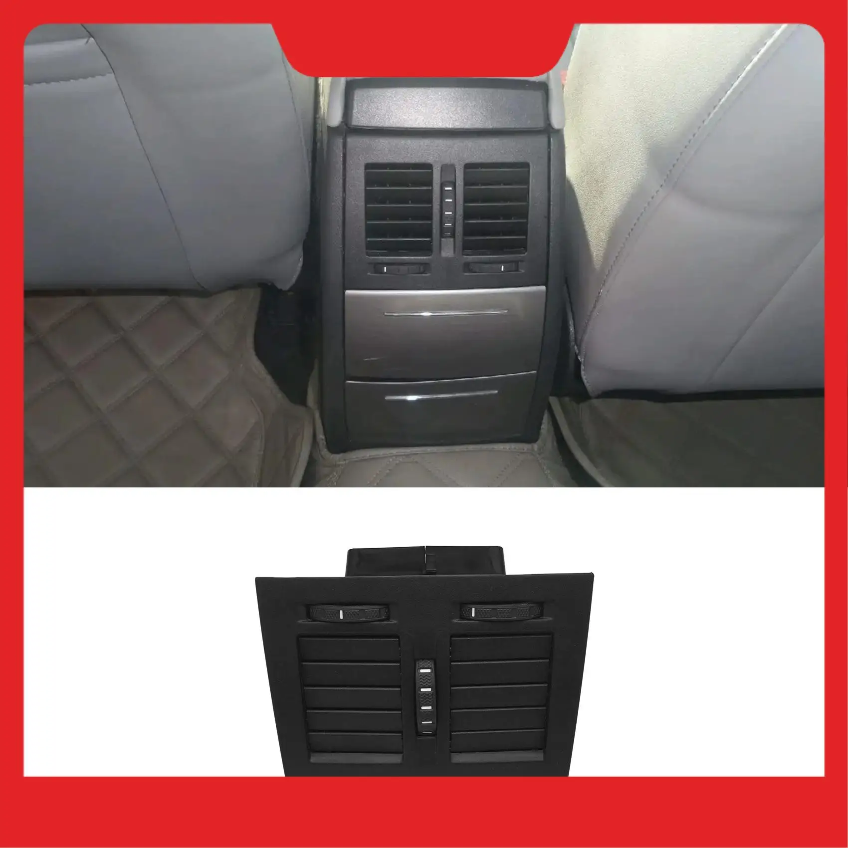 

1ZD 819 203 Car Central Armrest A/C Air Vent Assembly Rear Center Armrest Air Conditioning Outlet For SKODA Octavia Yeti