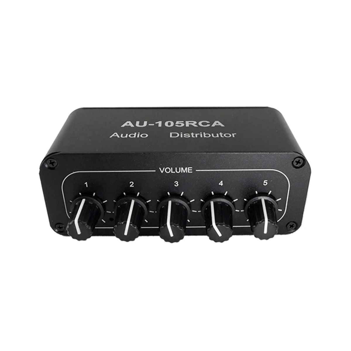 

5CH Audio Distributor Stereo Audio Mixer 1 Input 5 Output RCA Splitter for Power Amplifier Active Audio