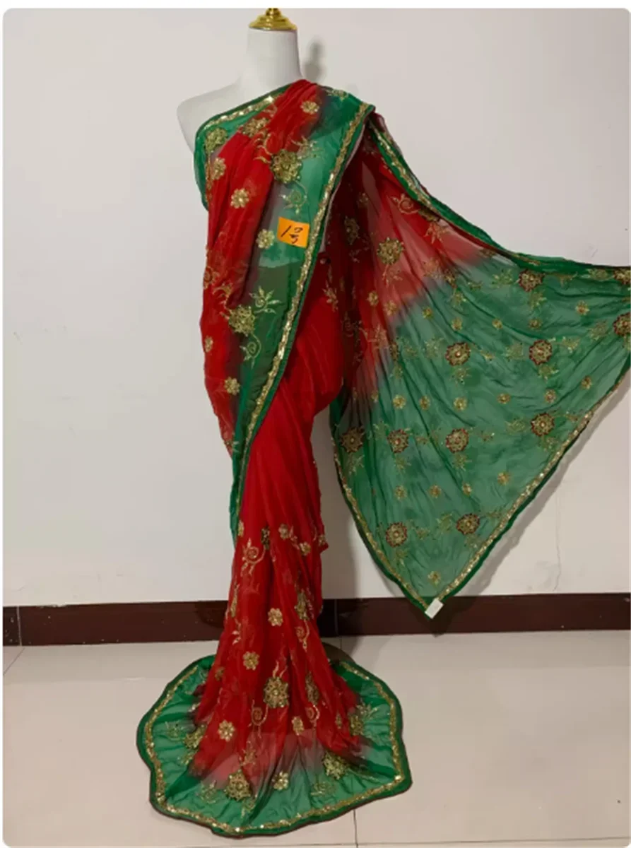 Indian imported large sari exotic city style dress dress