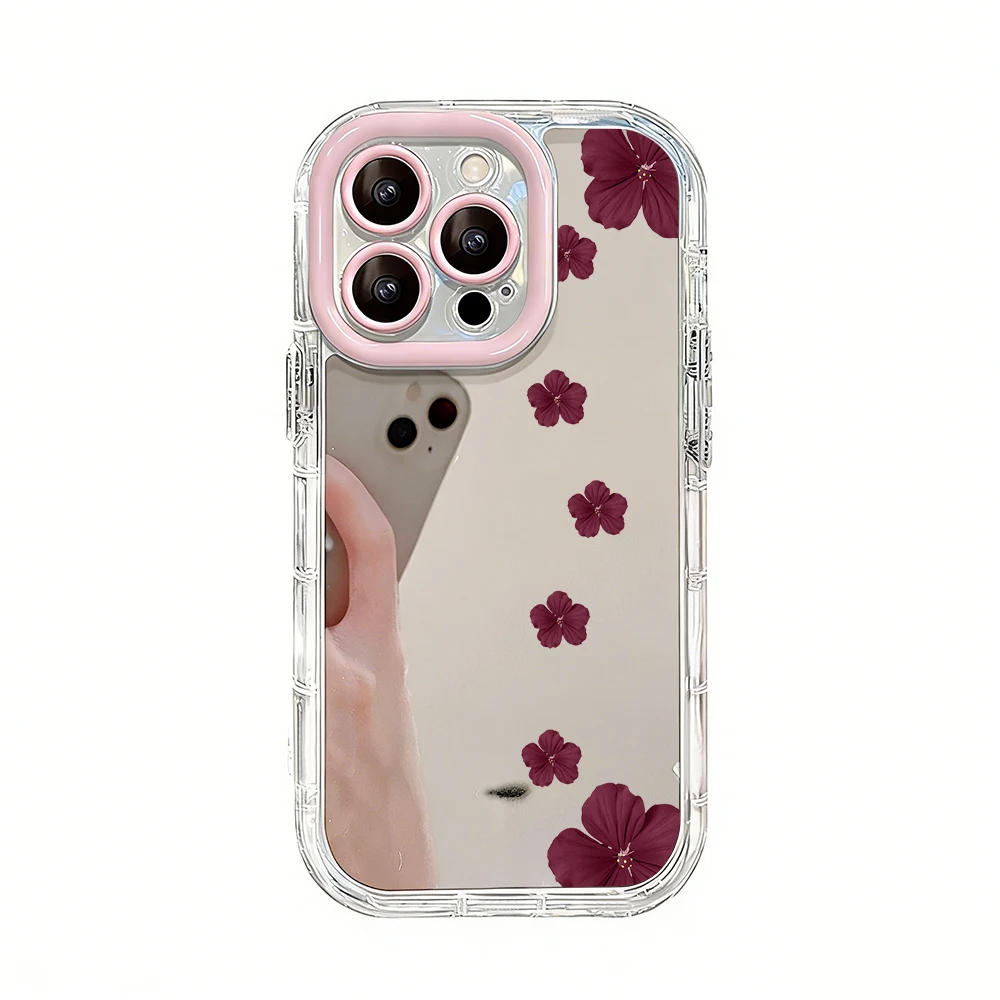 Kristall-Apfelmuster Air Cushion Spiegel-Handyhülle für iPhone 17 15 14 16 Pro Max 13 12 11 Pro X XR XS MAX 7 8 Plus 17Air Cover – Detail 16