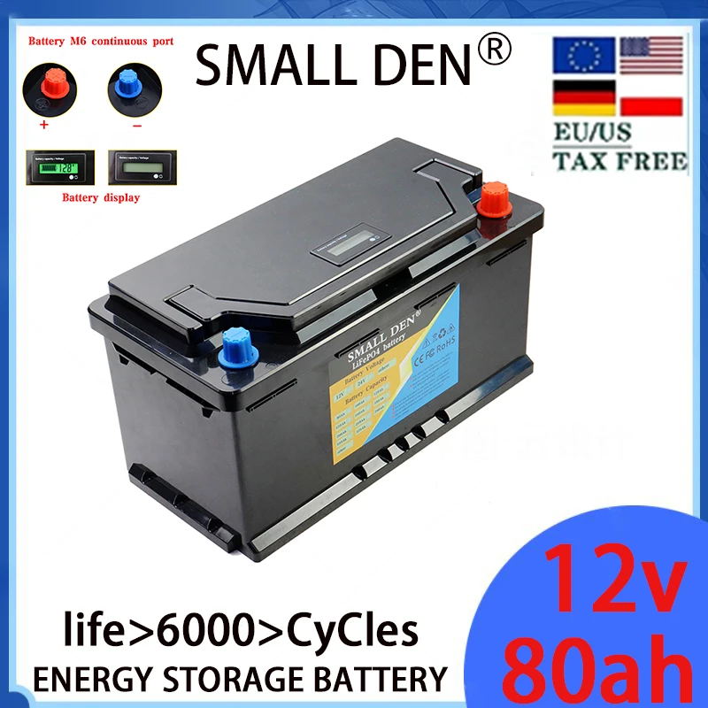 

12V80A LifeSource 4 Battery Pack Built into Off road Network Vehicle Electric Vehicle Motorboat,Bicycle,Inverter,Outdoor Camping