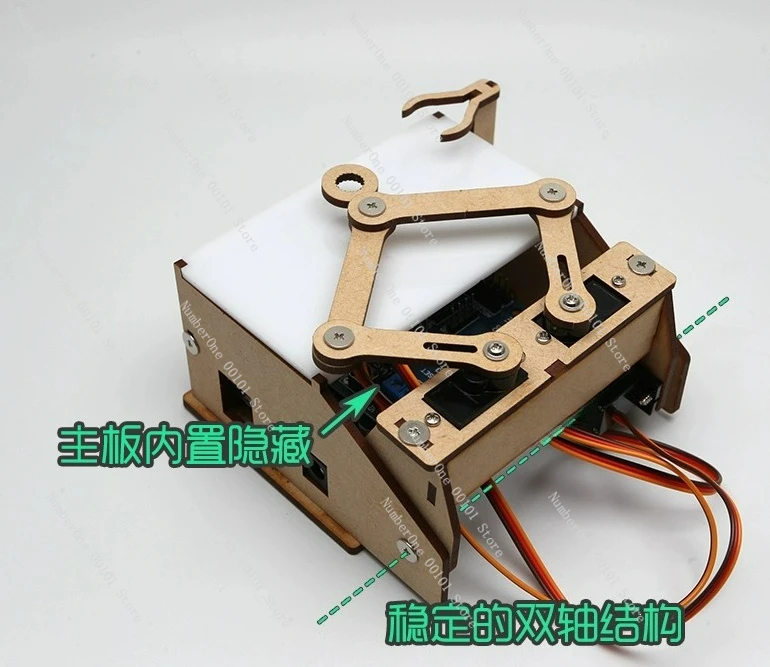 

Собранная модель двигателя, деревянный DIY, небольшой ручной контроллер производства, образовательная игрушка