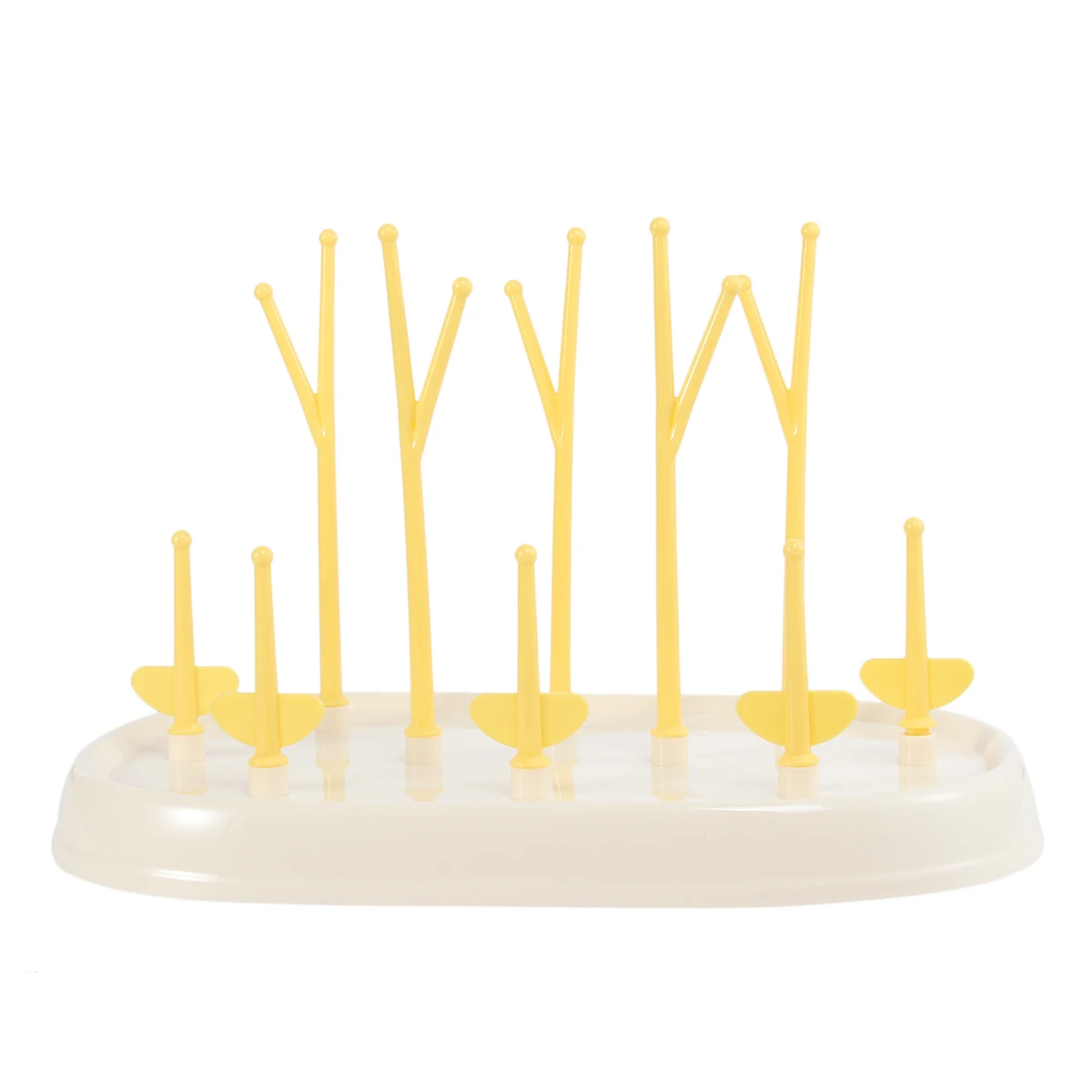 

Eco-Friendly Baby Bottle Drying Rack Tree Design Multifunctional Feeding Organizer Space-Saving Water Drain Tray Removable Easy