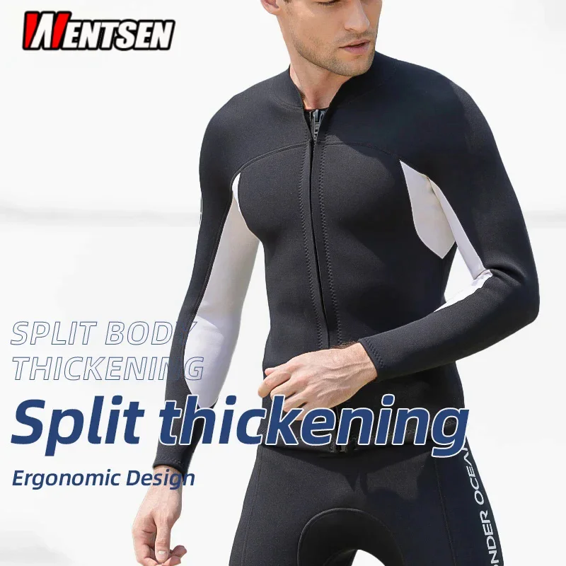 2022 NEW 2mm3mm Neoprene WetSuit Scuba Men Professional Warm Swimsuit jacket Trousers Fishing Surfing Clothing Free diving suit