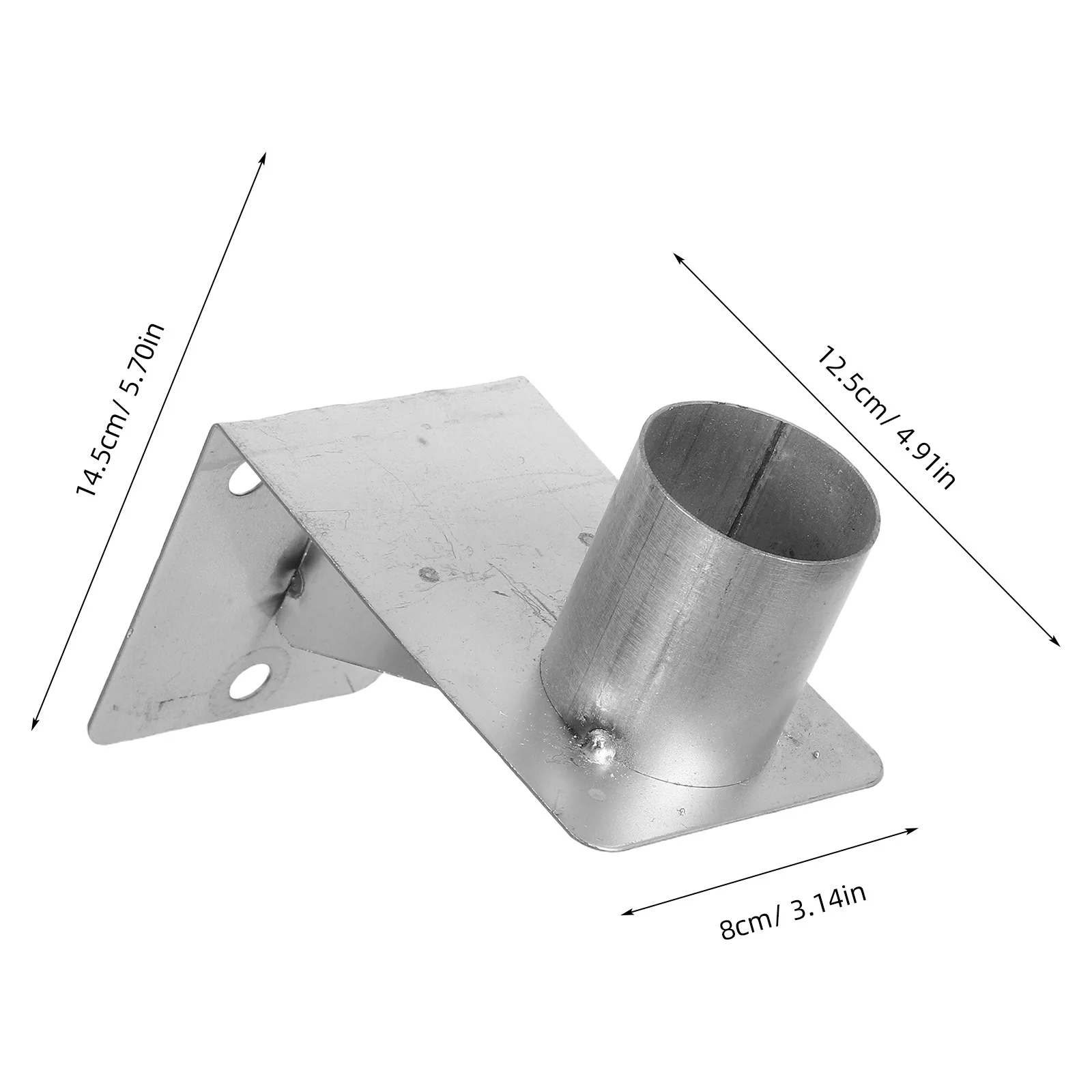 Heavy Duty Metal Wall Mount Bracket for Convex Mirror Wide Angle Mirror Holder Suitable for Driveway Safety and Traffic