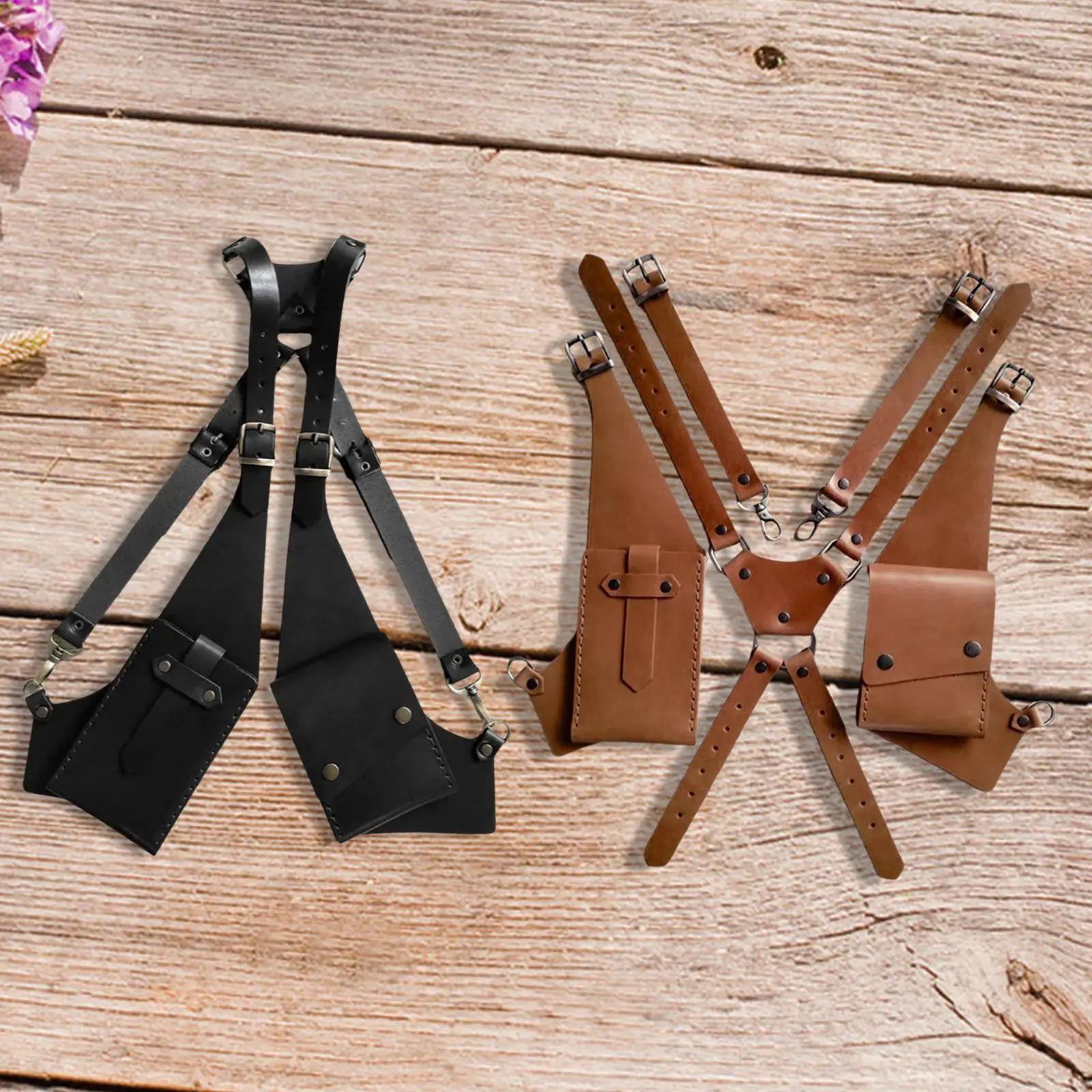 

Сумка на плечо в стиле стимпанк в стиле ретро с регулируемыми ремнями и кошельком с пряжкой