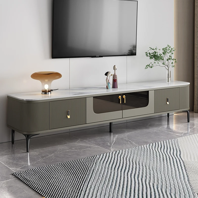 Television Tv Cabinet Floating Wall Shelf Salon Complete Living Room Wooden Mobile Luxury Supports Table Cradle Modern Furniture image 2
