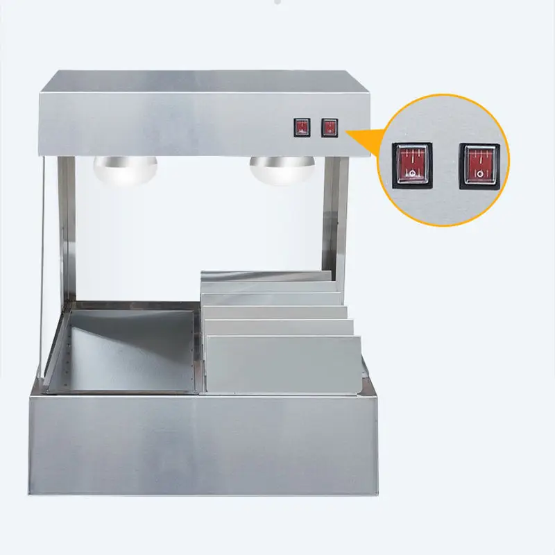 Fast Food Potato French Fries Chip Warmer Equipment Top Showcase Work Bench Industrial Cooking Pot