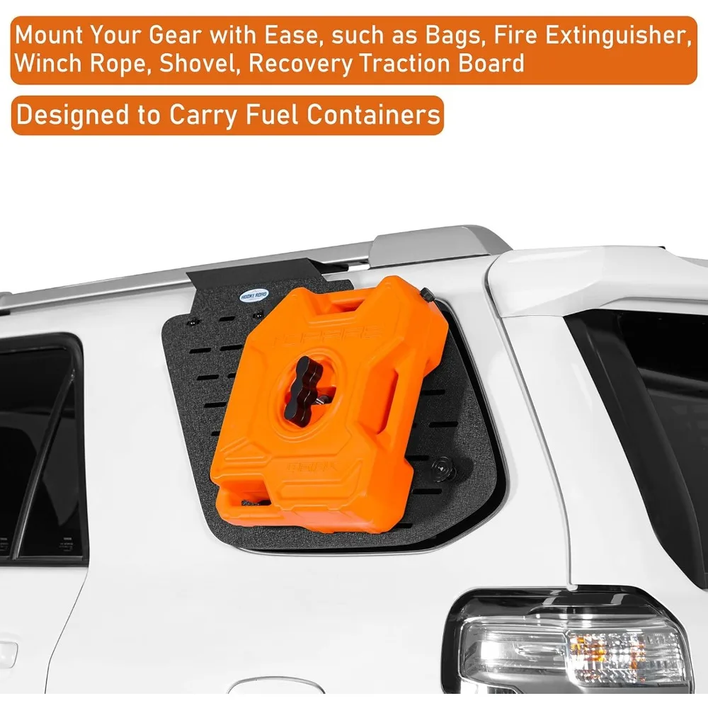 نظام لوحة تخزين وحدات لـ 4 عداء النافذة الخلفية لوحة مولي رف البضائع الخارجي 2010-2024 تويوتا 4 عداء محسن Sto