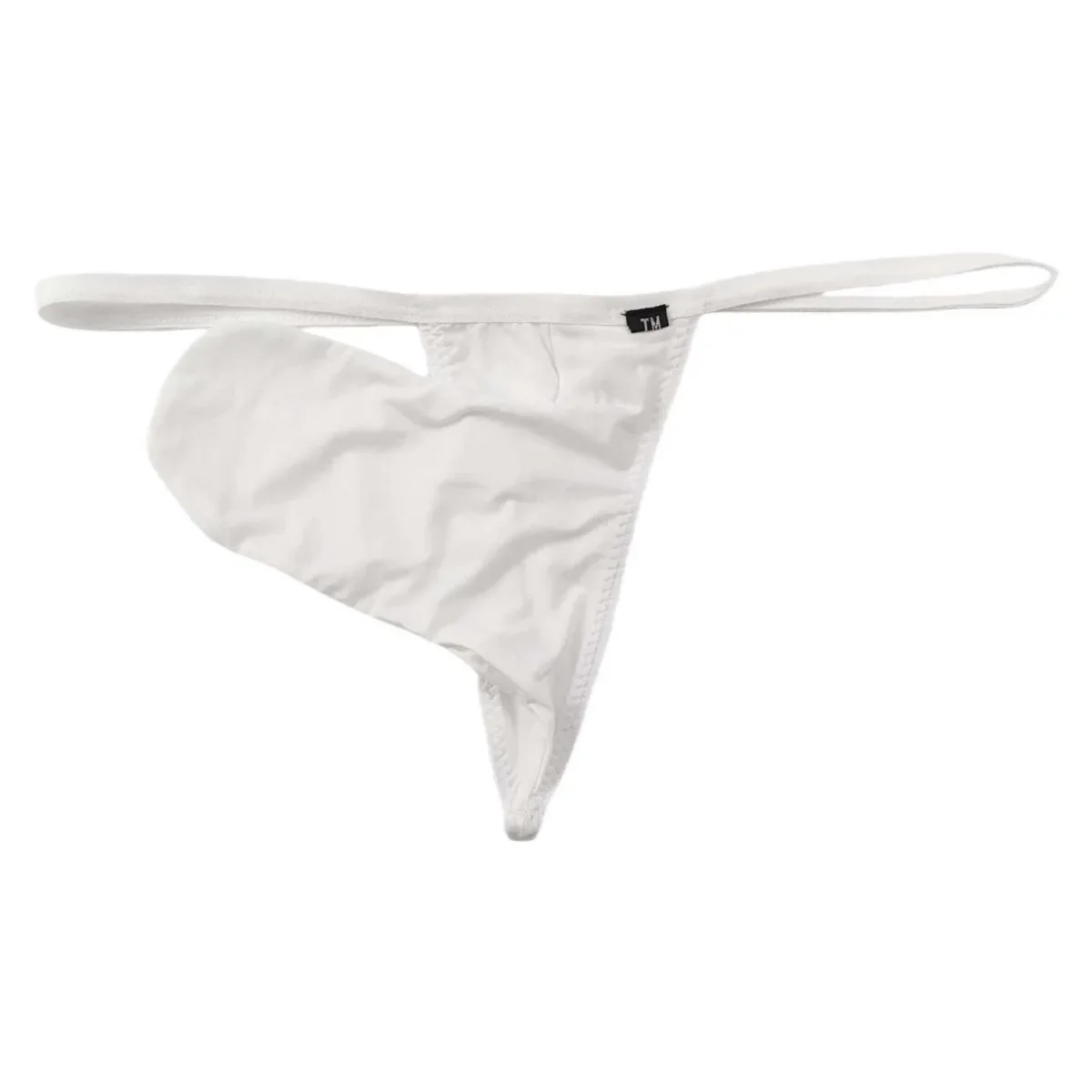 Sexy Men Ice Silk T-back Thong, Smooth Stretch Breathable Underwear, Slim Waist With Bulge Pouch