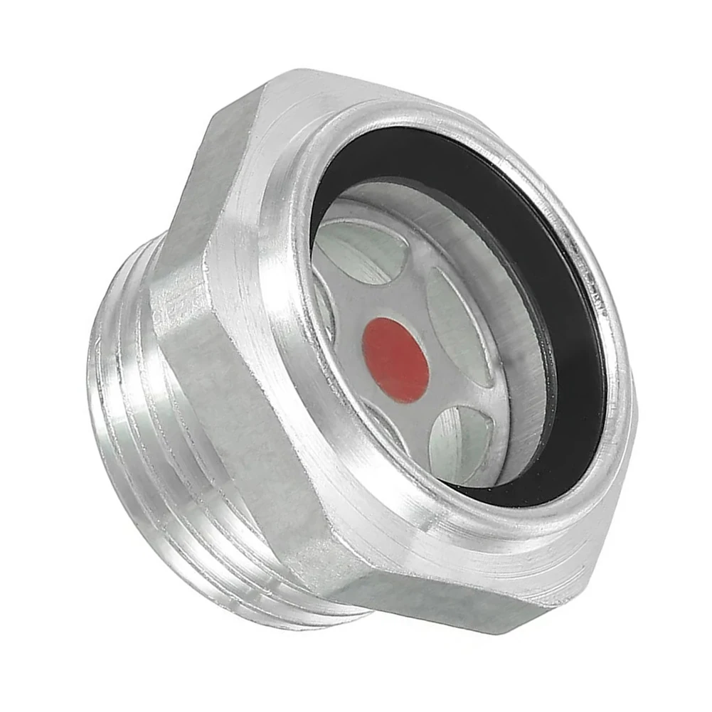 Installation Air Compressor Oil Sight Glass Enhanced Sealing Performance Air Compressor Aluminum Oil Level Gauge