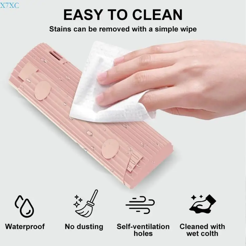 X7XC Silicone Makeup Brush Holder Soft Brush Cosmetic Bag Travel Makeup Brush Bag Makeup Brush Organisers for Vacation