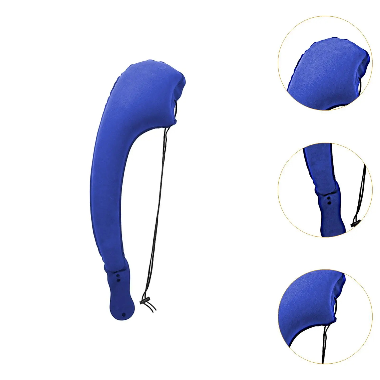 Compact Inflatable Neck Pillow Soft PVC Upper Body Flight Cushion Travel Accessory for Car Bus Office Rest