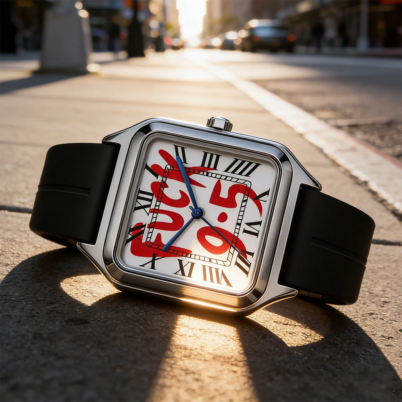 Personalize Original Graffiti Writing Innovative Quartz Watch Men Classic Steel Original Watches Men Hot Selling Design Clcok
