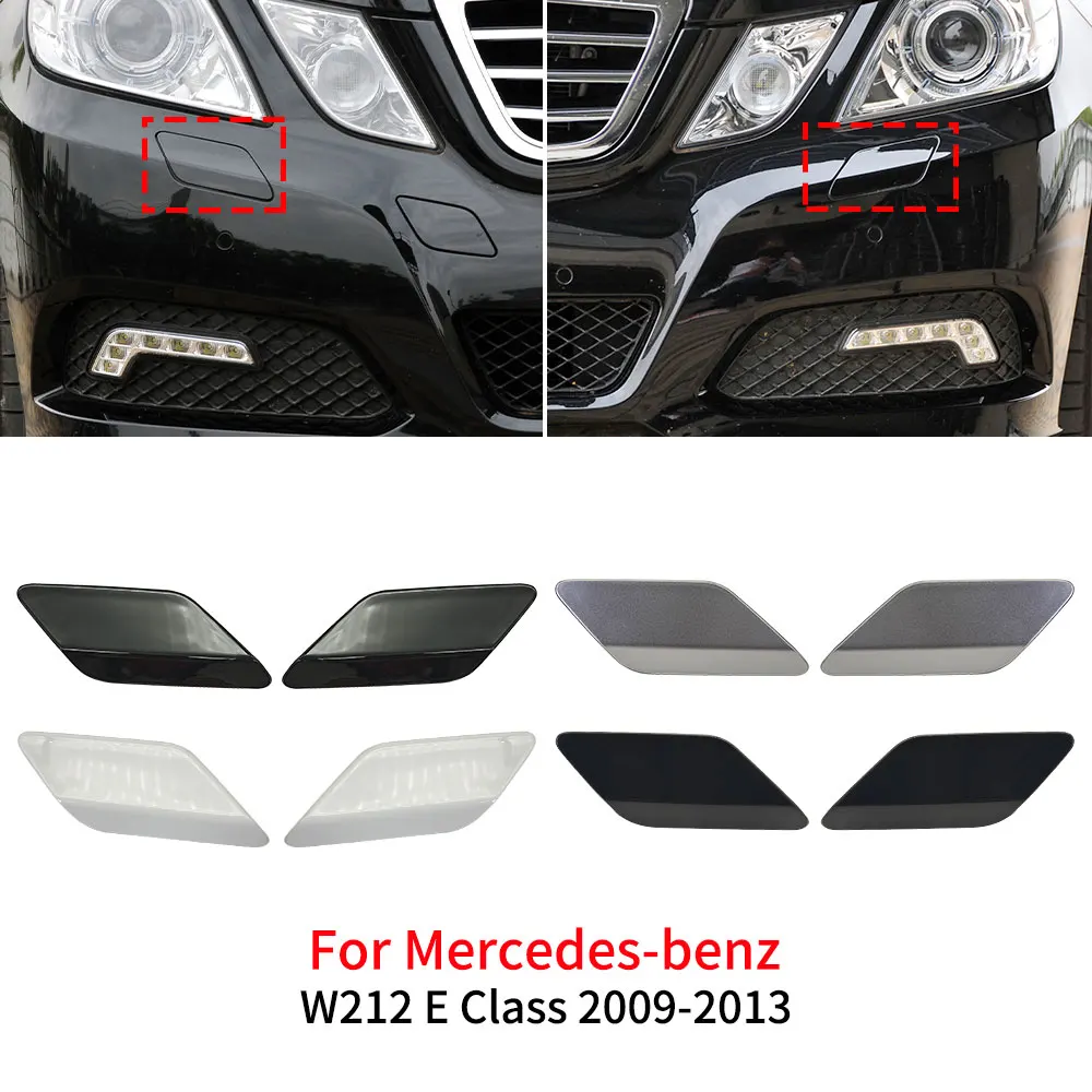 Car Front Bumper Headlight Washer Spray Cover Cap Accessory Replacement For Mercedes Benz E Class W212 E200 E260 E300 2128600108