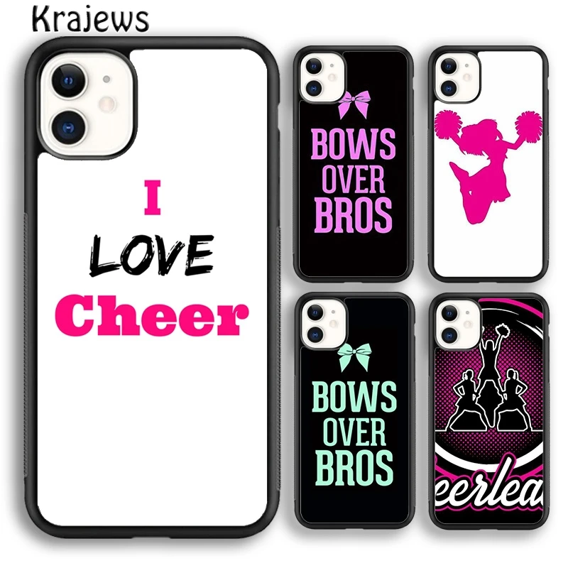 Cheerleader Cheer Pink Quote Phone Case Cover For iPhone 16 15 14 plus XS XR 11 12 mini 13 pro max coque Shell Fundas