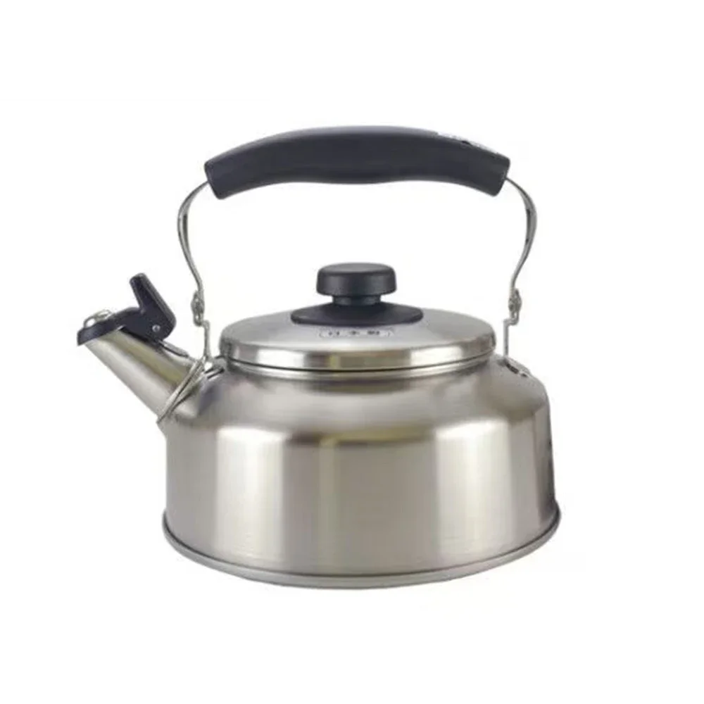 Japanese style whistle kettle, 304 stainless steel boiling water pot for gas induction cooker, Boiling tea kettle for home, 1.6L