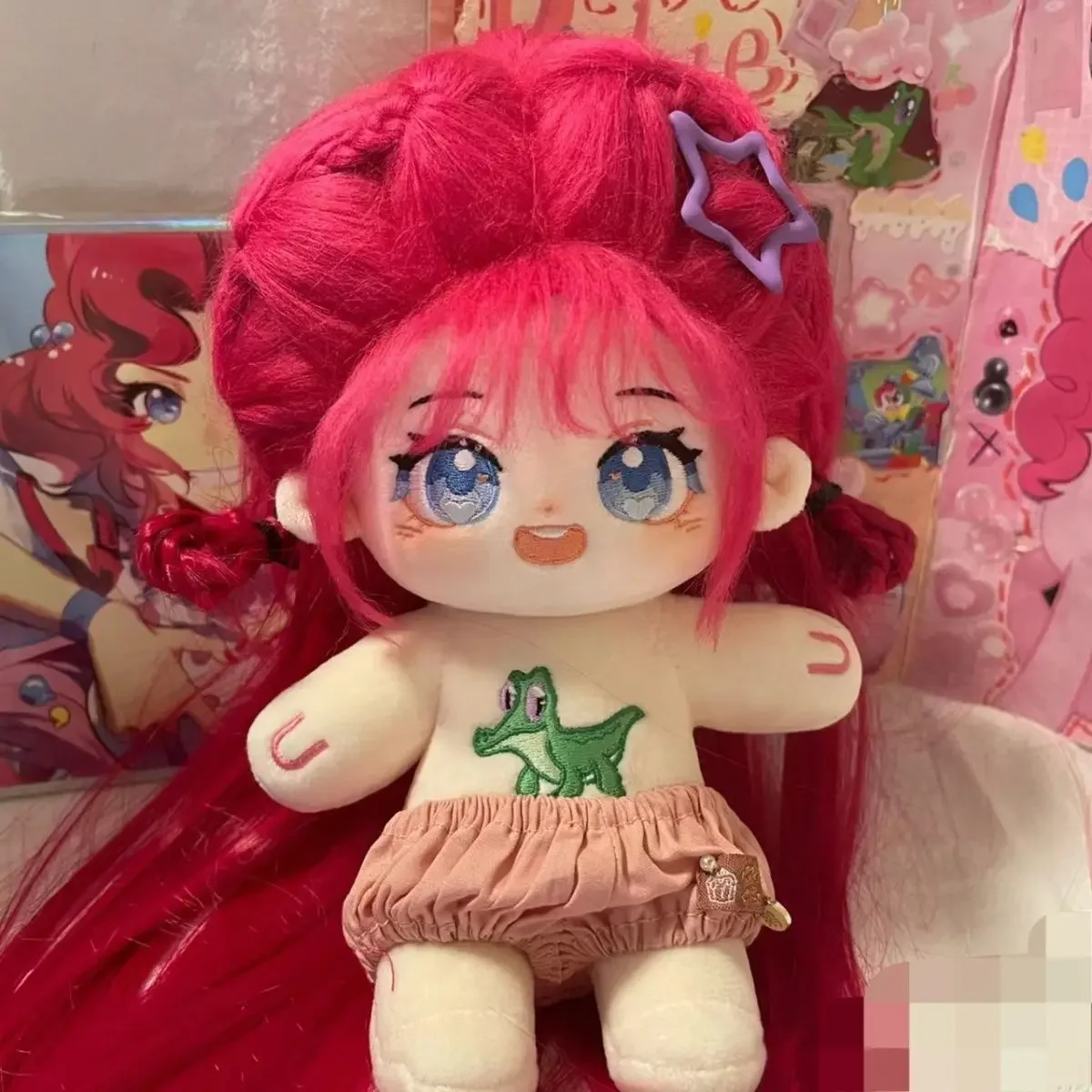 

Kawaii Girl AttributePlush Doll Skeleton Body Anime Role Dress Up Cotton Stuffed Plushie Toys Cosplay Xmas Gift