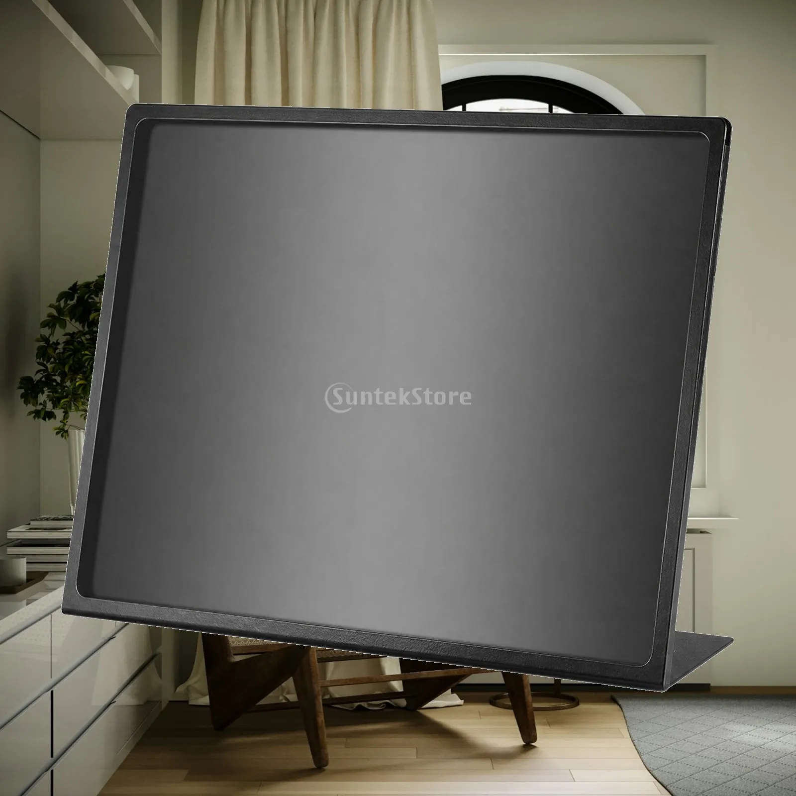 Versatile Menu Stand Carbon Steel Construction for Bar Cafe Tabletop with Clear View Acrylic Cover