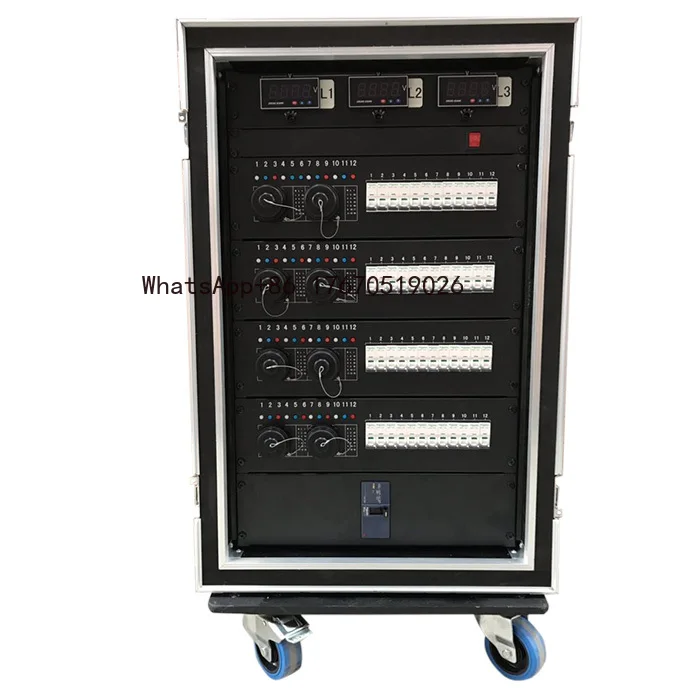 2026-Socapex and L6-30 Customized 220v Electrical Distribution Box Rack Mounted Power Panel Equipment