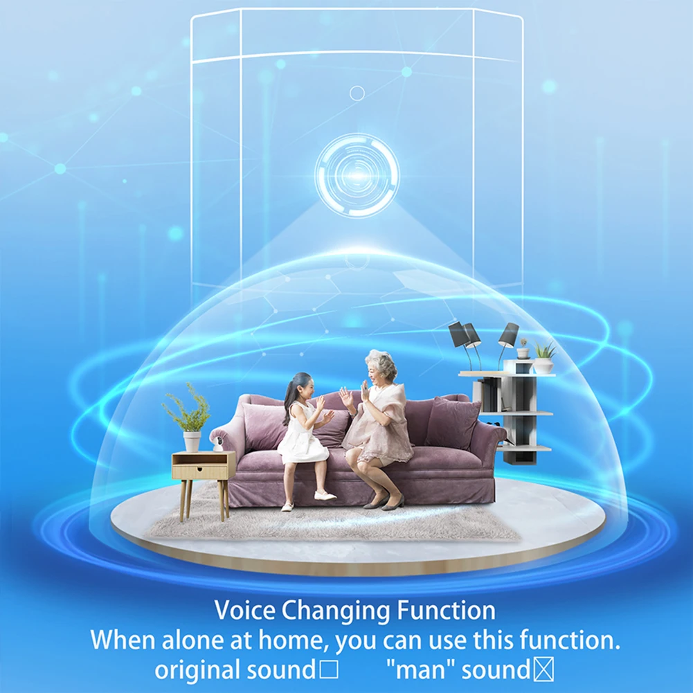 Wi-Fi беспроводной видео дверной звонок ИК ночного видения визуальный дверной звонок двусторонний аудио домашний дверной звонок система домашней безопасности