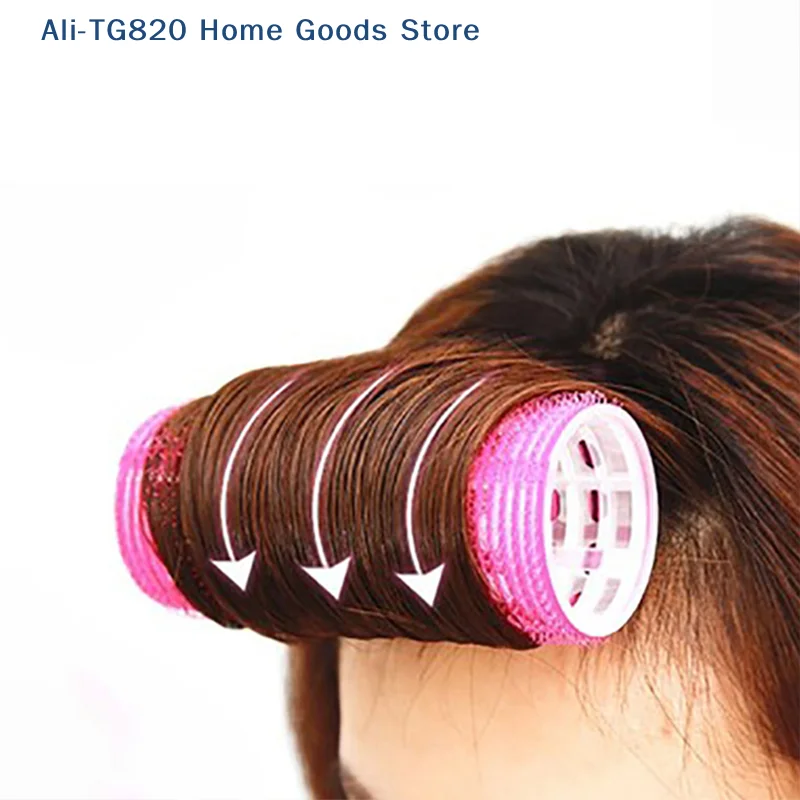 

[TG820]Self Grip Hair Roller Plastic Magic Curler DIY Hair Curling Hairdressing Tool Girl And Woman Beauty Styling Tool