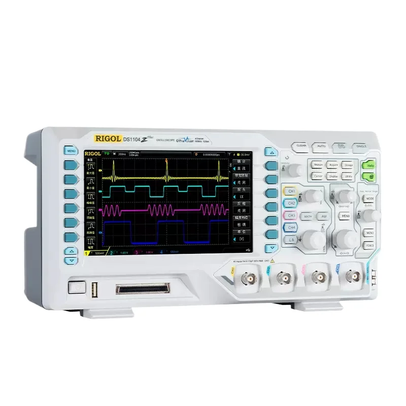 Rigol DS1104Z Plus 100 MHz Digital Oscilloscope with 4 Channels and 16 Digital Channels