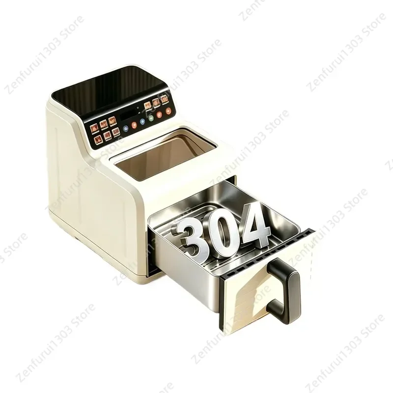 For New 7L Air Fryer Visual Uncoated Stainless Steel Electric French Fry Machine Household Large Capacity 110V