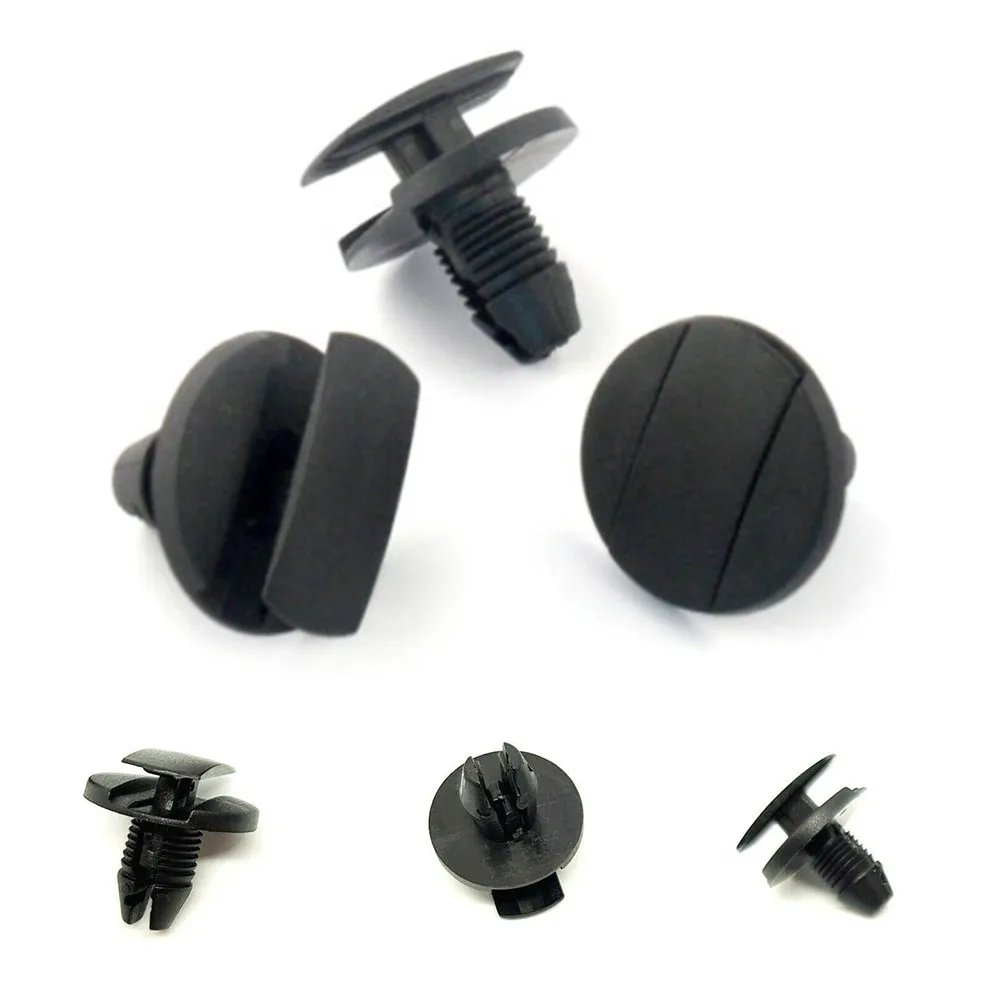 New For Plate Plastic Clip Trunk Screw Rivet Parts 20 Pieces Black For Inner Backing  New For Plate Plastic Clip