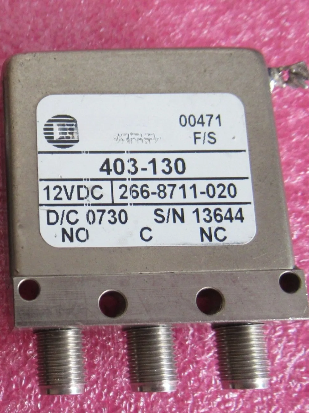 403-130 DC-18GHz SPDT 12V RF Microwave Coaxial Switch