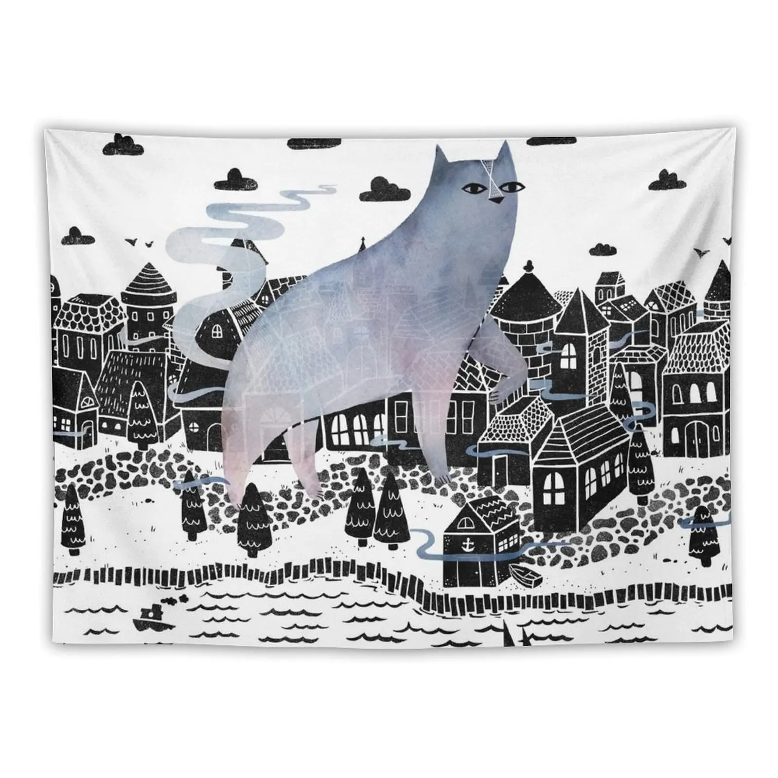 

The Fog Tapestry Wallpapers Home Decor Things To Decorate The Room House Decoration Nordic Home Decor Tapestry