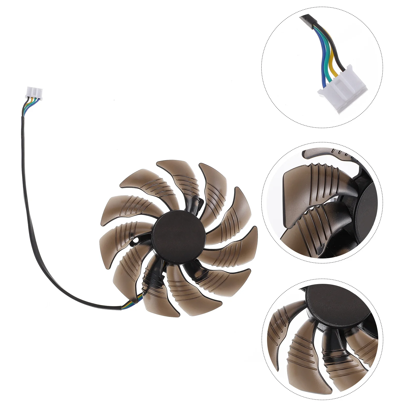 

Mini Gaming Video Fan Plastic Durable Graphics Cooler Video Cooling Replacement Fan Accessories Supplies Cooler