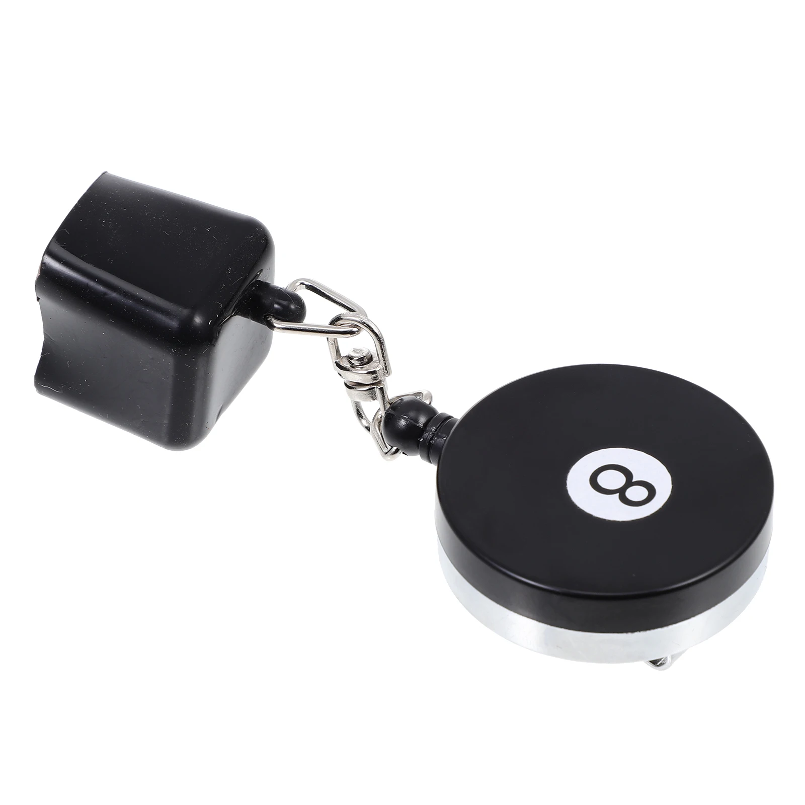 Schwarzer Pool-Queue-Kreidehalter, hochwertige Gummi-Kreidespitze für Billardtisch-Zubehör, langlebig, verschleißfest