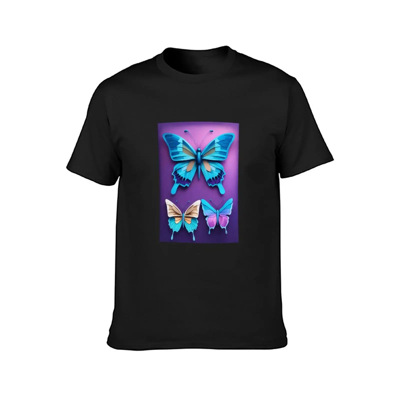 Fluttering Dreams: Ethereal Butterfly T-Shirt vintage anime shirt sublime plain white t shirts men