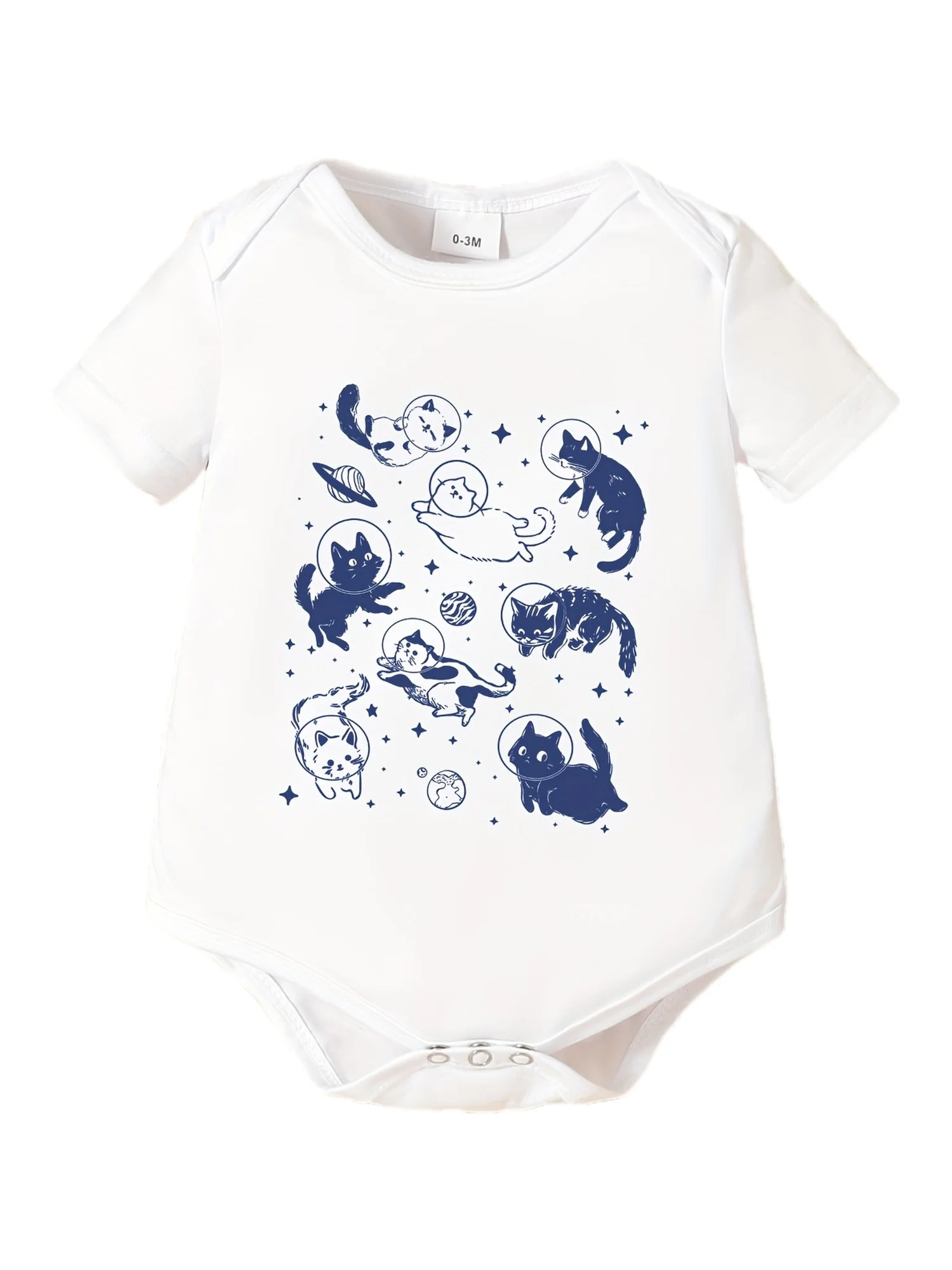 Cats and Cats Funny Patterns Onesies Cute Animal Print Baby Boys and Girls Onesies for Outdoor Fashion 100% Cotton Baby Gifts