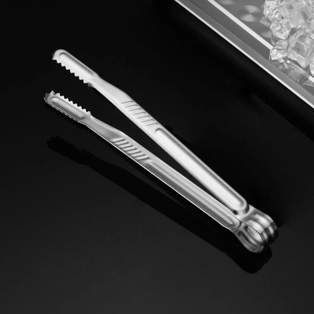 Pinzas para barbacoa de acero inoxidable, pinzas para parrilla de barbacoa, pinzas para hornear pan, mano de obra fina, herramienta de cocina de tamaño compacto, 2 uds.