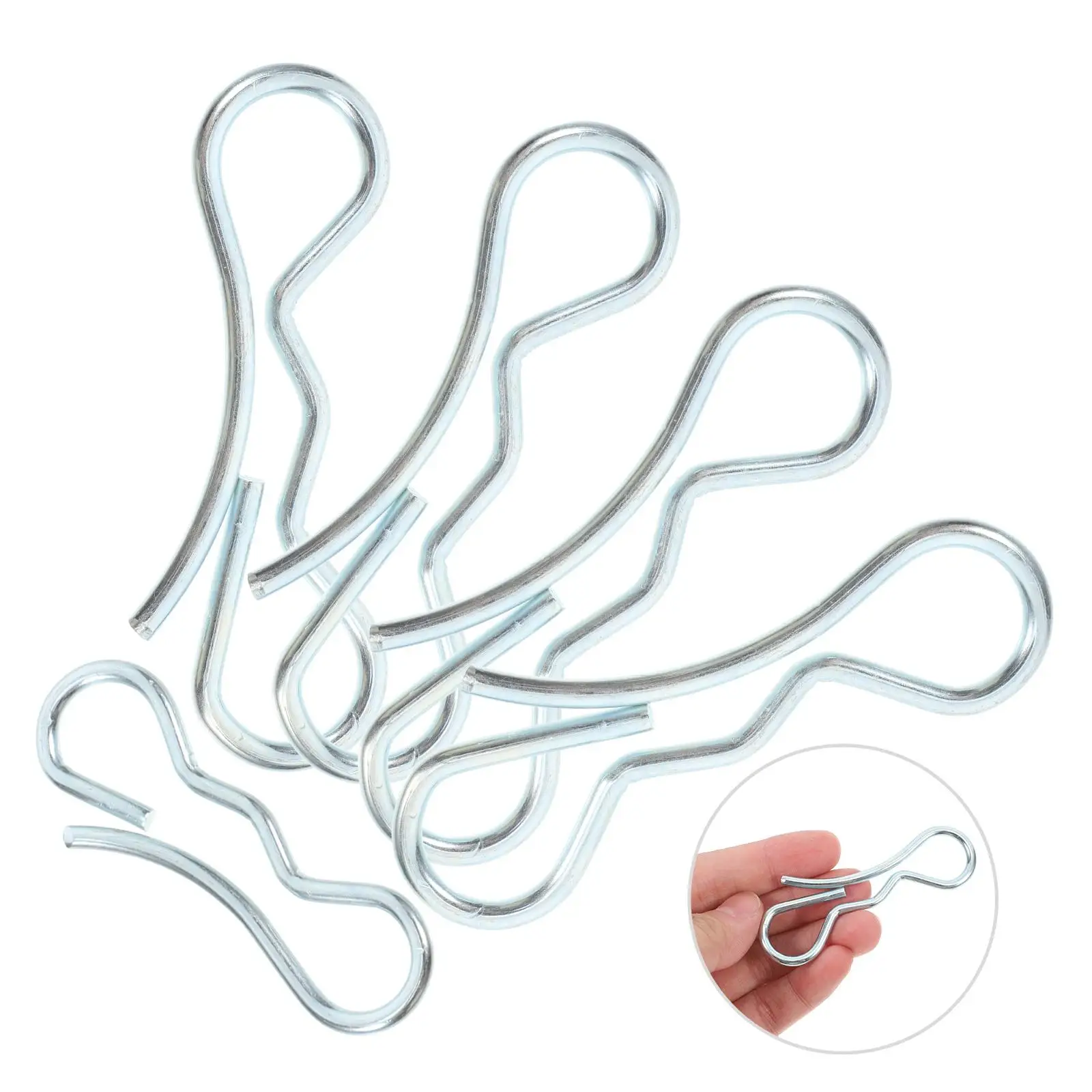 5PCS Blocco papillon Perni divisi Clip per ponte Durevole Versatile Tagliaerba marino per esterni Gancio di stoccaggio compatto leggero