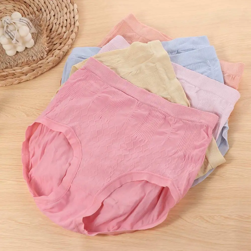 

7 шт., женские трусики с высокой талией, комплект нижнего белья, женское нижнее белье, трусы с оборками, удобные однотонные трусы с бантом, повседневные спортивные трусы