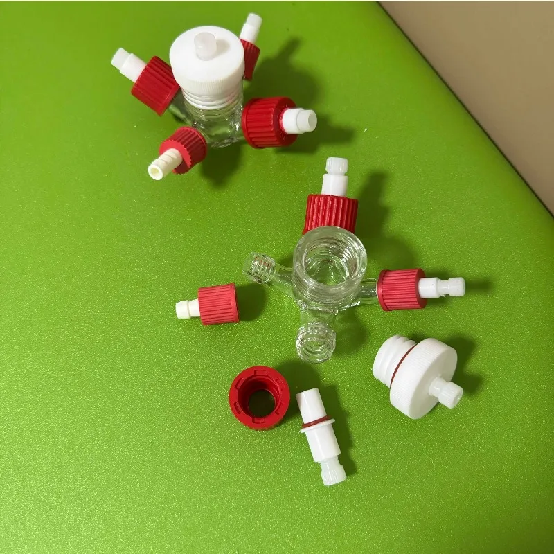 Glass three-electrode system micro-sealed electrolytic cell 5/10/20ml small volume electrochemistry customizable