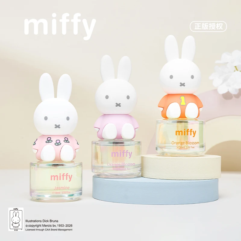 Miffy Perfume Series Figurine Desk Decor Cartoon Cute Rabbits Fragrances Figures Valentine Gifts