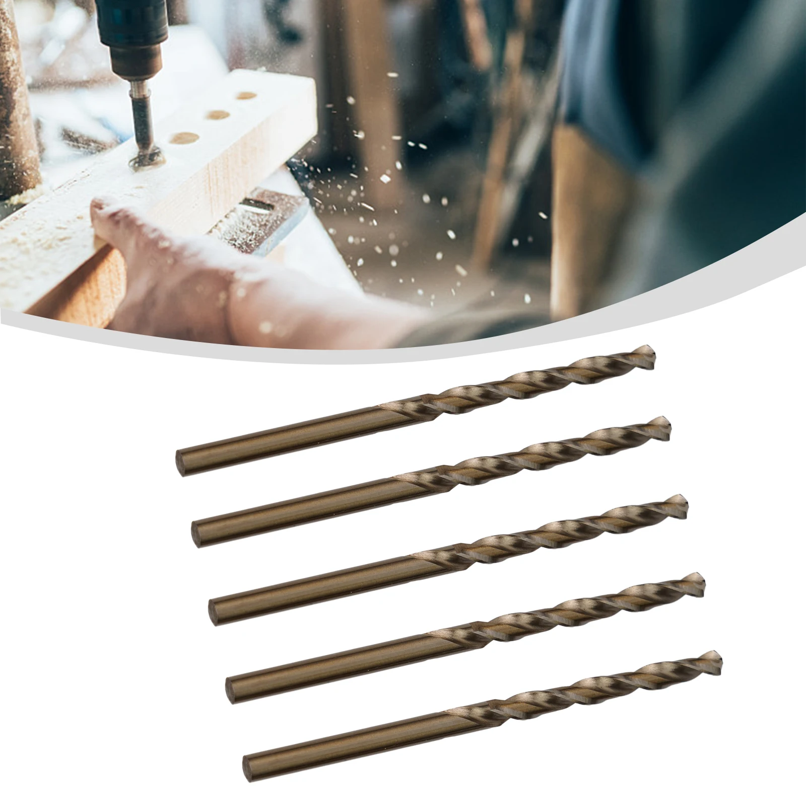 

5pcs HSS M35 Cobalt Drill Bit 1-4mm For Stainless Steel Metal Wood Hole Cutter Power Tool Accessories And Parts Replacement