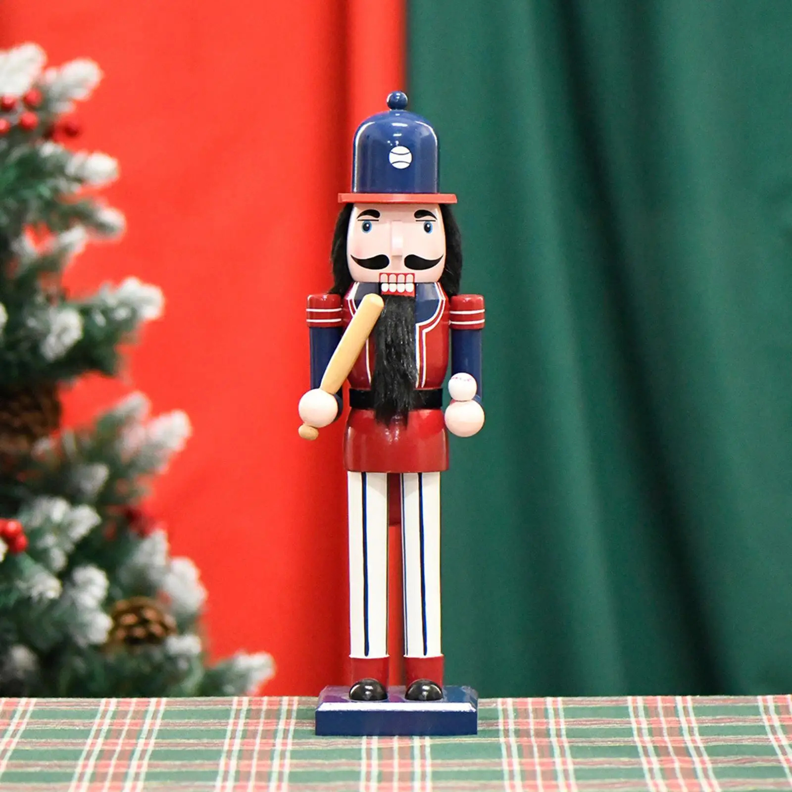 Nutcracker Figurine Table Centerpiece Christmas Nutcracker Statue for Bedroom Christmas Tree Birthday Scene Layout Fireplace