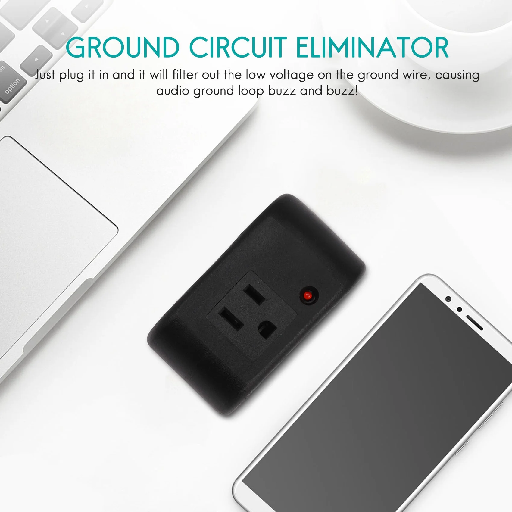 N36R_TM Lynepauaio Ac Ground Circuit Buzz Eliminator (Us Plug)