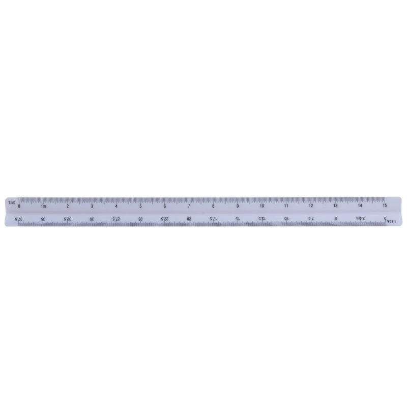 Triangular Scale Ruler 30cm Plastic Drafting Scale Architect Engineer Drop Shipping