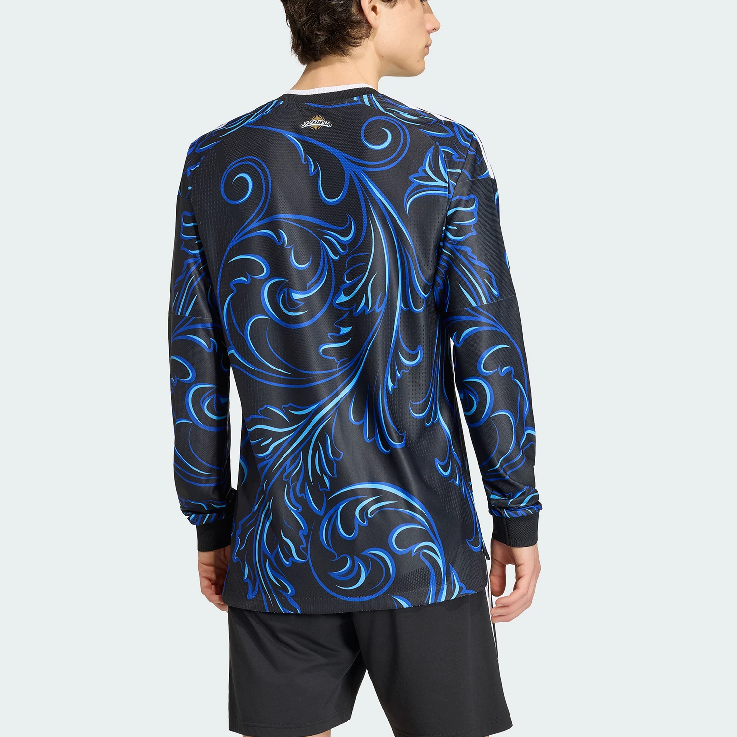 Adidas genuine Spring and Autumn men's away player version football long sleeved T-shirt KB0643