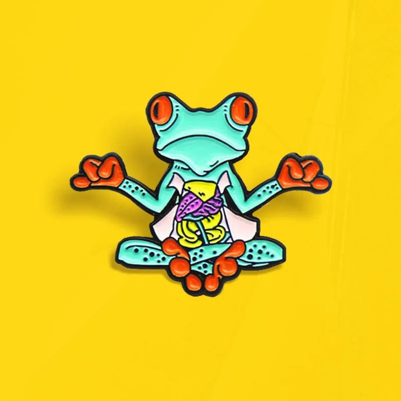 Viscera Intestin Tissue Punk Lapel Pins Badges Jewelry gift for Kids Friends Yoga Frog Anatomy Organ Enamel Pin Skeleton Rib