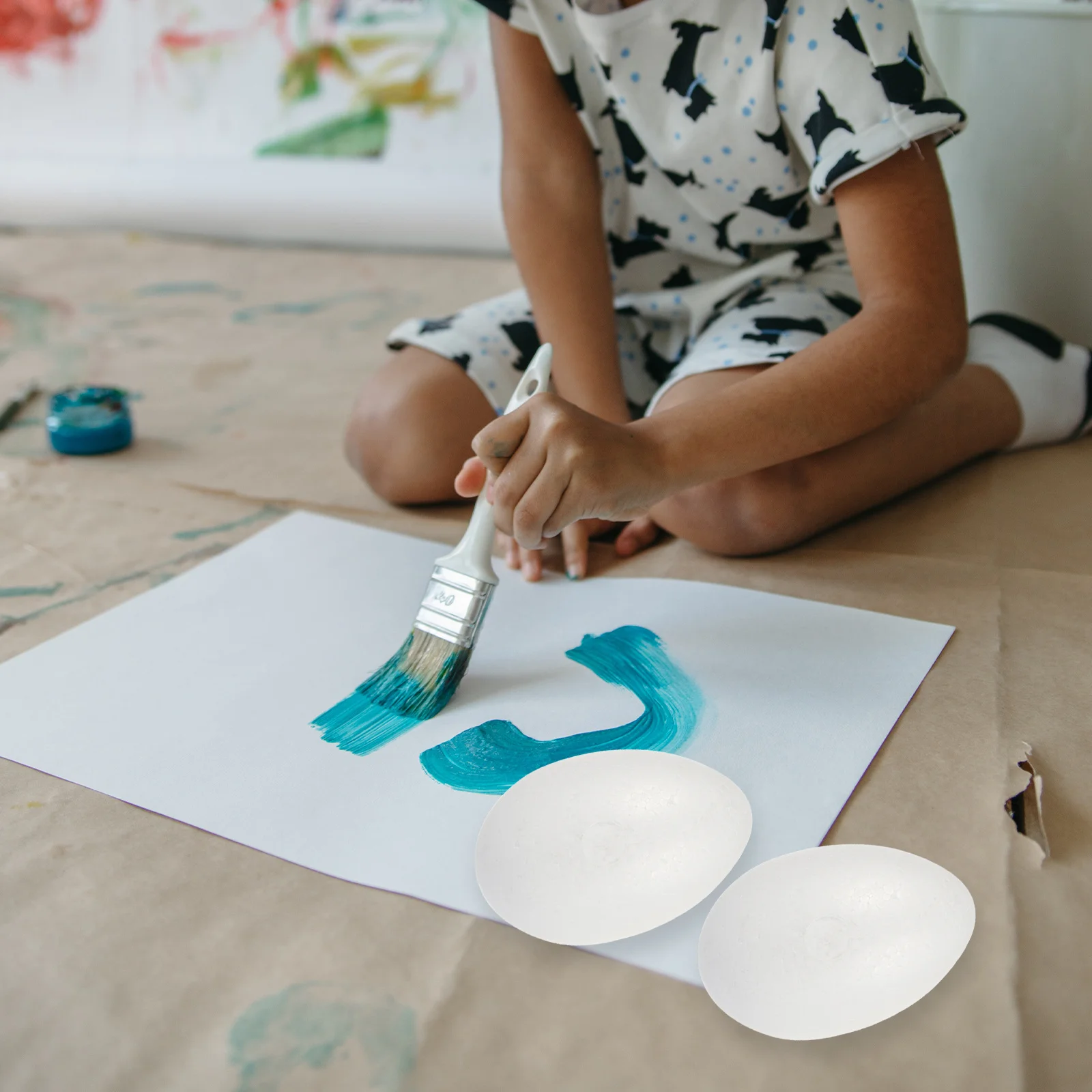 10 قطع من زينة عيد الفصح المعلقة، بيض فوم مجوف، مجموعة أنشطة فنية للأطفال، خفيفة الوزن ومحمولة لتزيين المهرجانات