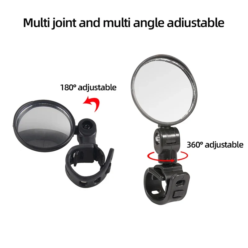 1/5pcs  Bicycle Rearview Mirror Adjustable Rotate Wide-Angle Cycling Handlebar Rear View Mirrors for MTB Road Bike Accessories