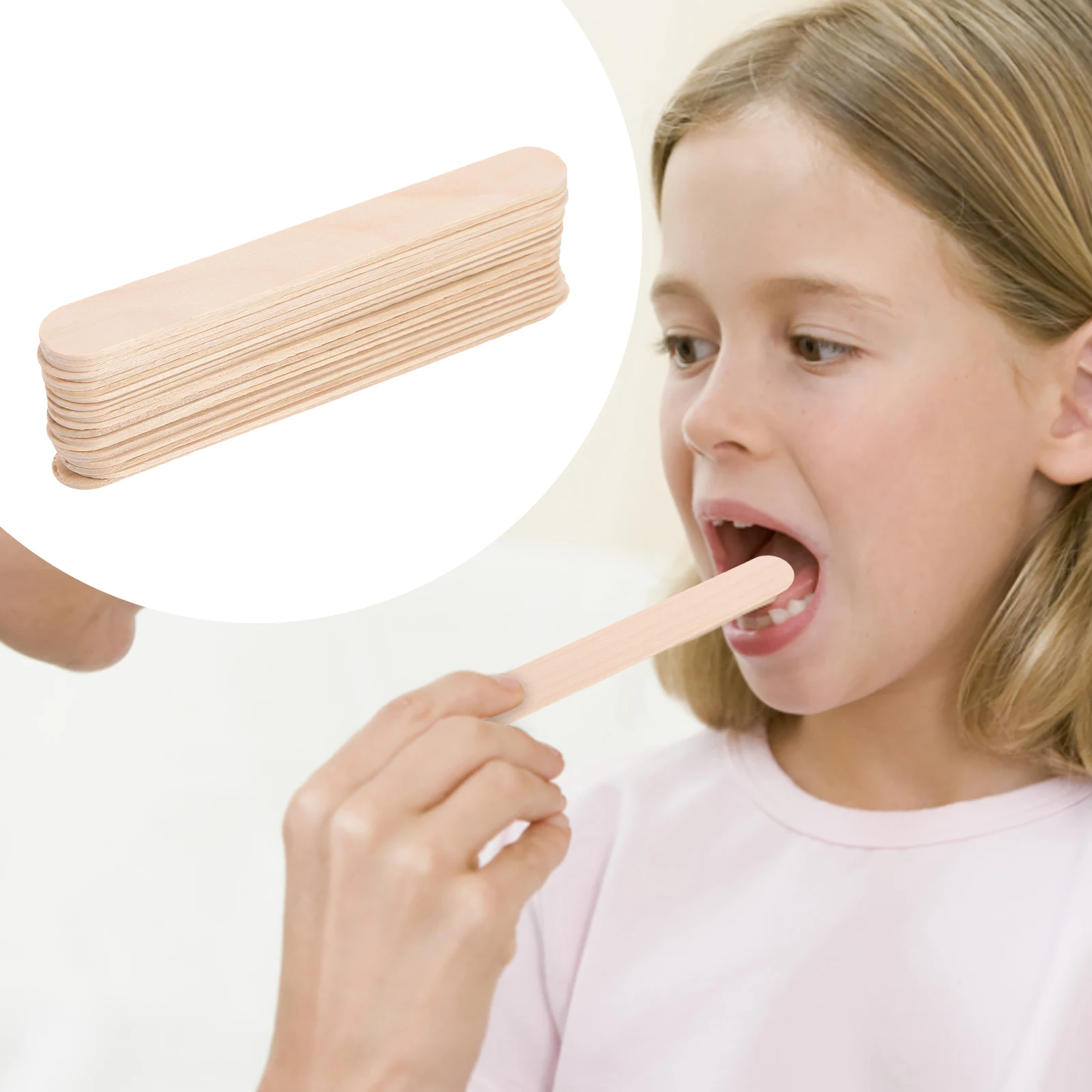 200 قطعة من أعواد خافض اللسان لتشخيص الفم المحمول وكميات كبيرة الحجم